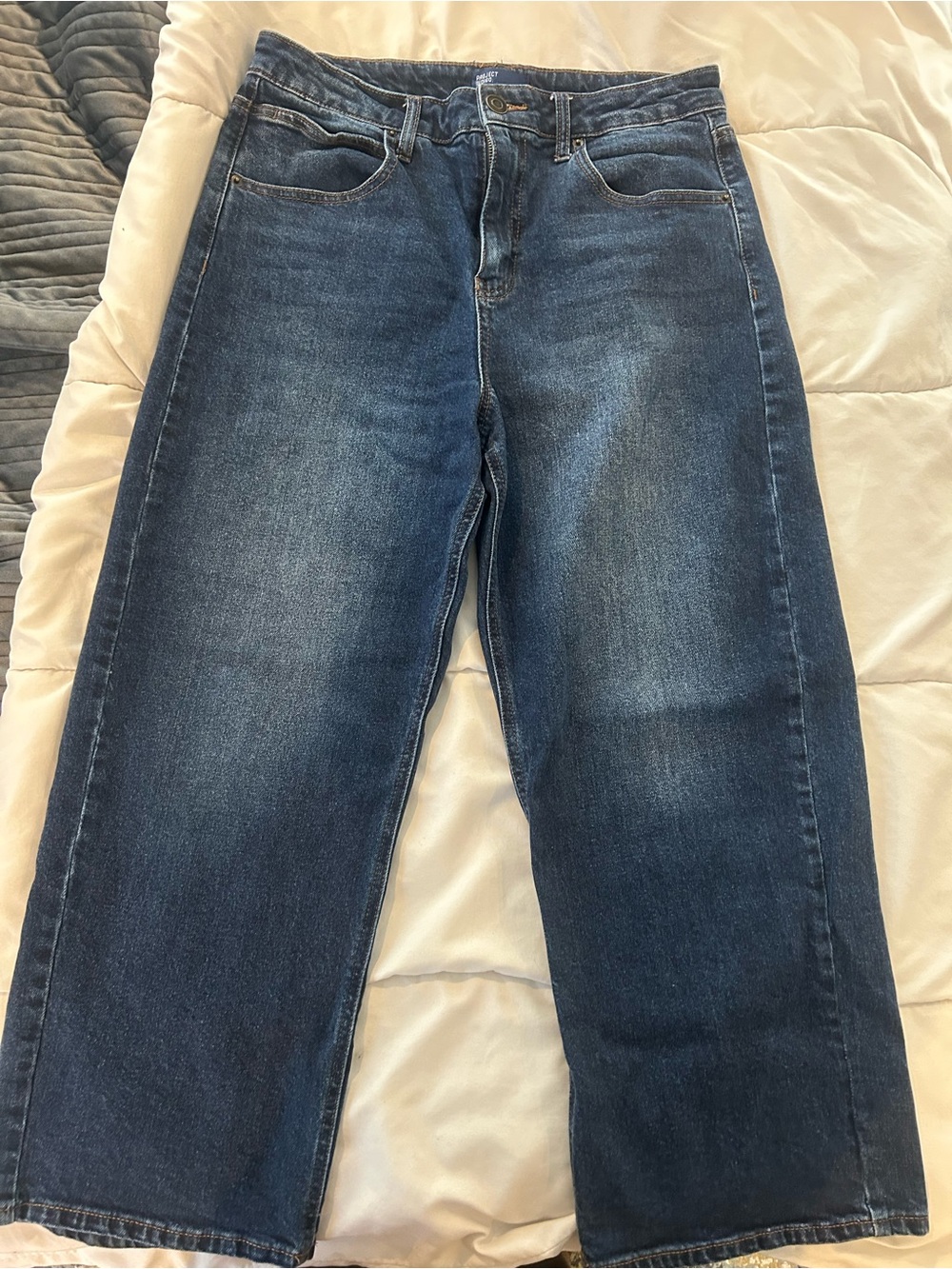 Project Indigo Wide Leg Jeans in Dark Blue